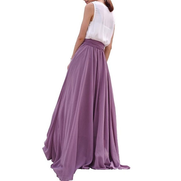 Chiffon Maxi Skirt - Picture 2 of 5